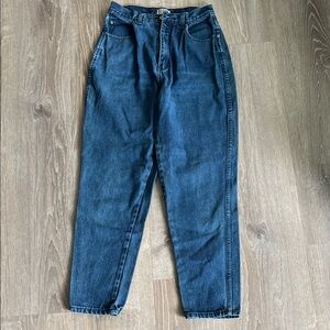 Vintage High Rise Jeans Dark Blue